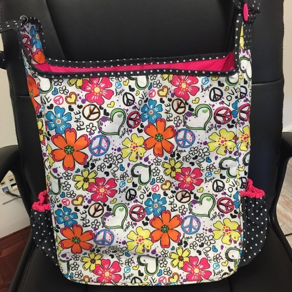 Justice large Tote bag Colorful mesh lining beach